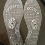 Magnet magnetic plus elastomer transparent silicone massage insole health massage insole magnetic therapy anti-fatigue